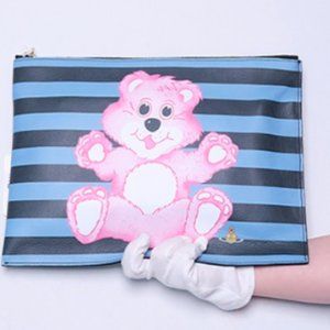 Vivienne Westwood Teddy Bear Stripped Clutch